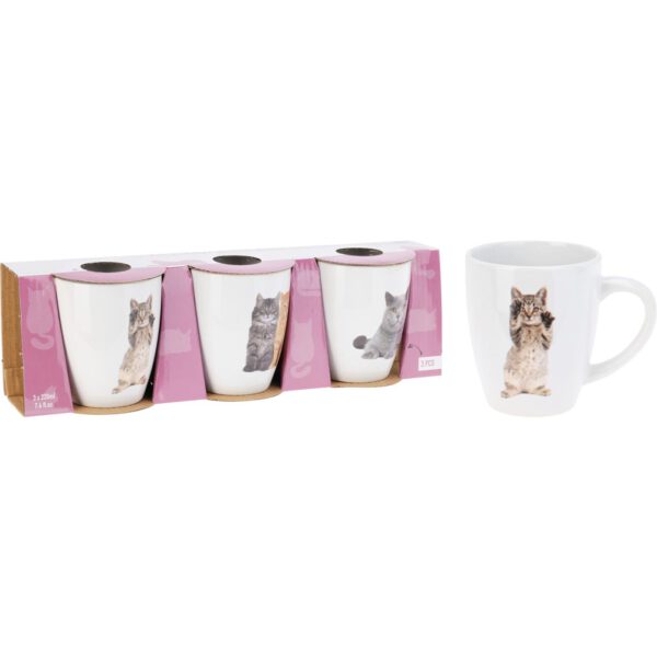 Koffiebeker set katten 3-delig