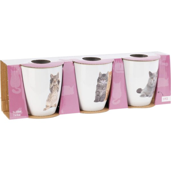 Koffiebeker set katten 3-delig - Afbeelding 2