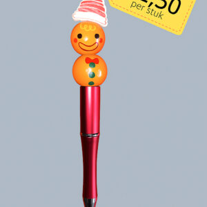 Kerst Kralenpen - Peperkoekmannetje (Rood)