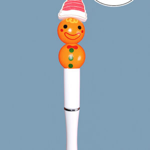 Kerst Kralenpen - Peperkoekmannetje (Wit)