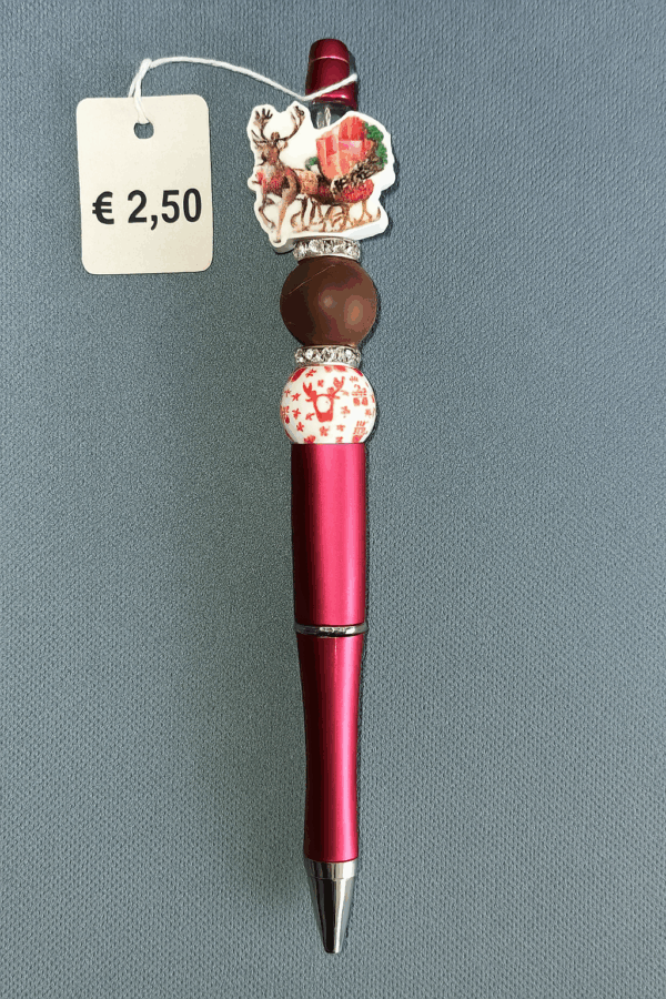 Kerst Kralenpen - Arrenslee (Rood)