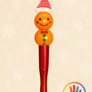 Kerst Kralenpen - Peperkoekmannetje (Rood)