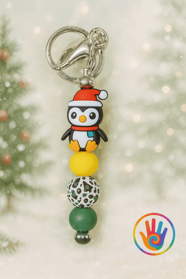 Kerst kralensleutelhanger - Pinguïn